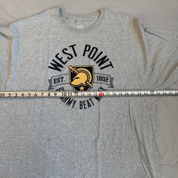 Champion Heathered Gray, Graphic, West Point "Go Army Beat Navy", T-Shirt- 2XL - Picture 8 of 9